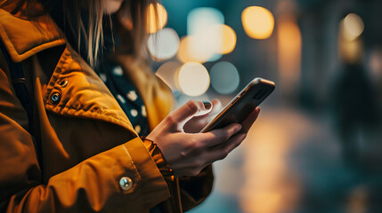 Person confidently authorizing a transaction on their smartphone