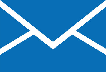 Blue Email icon. Blue and white background - obrazy, fototapety, plakaty