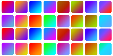 set of colorful buttons