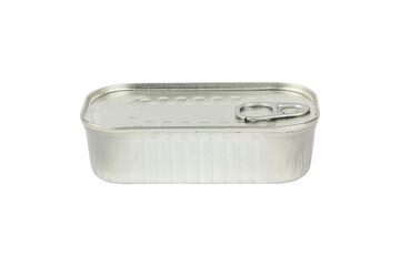 Tin can. Iron can of preserves isolated from background