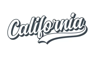 Fotobehang Vector california text typography design for tshirt hoodie baseball cap jacket and other uses vector © Mi