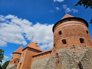 Trakai Castle on the island of Lake Galvė, Lithuania