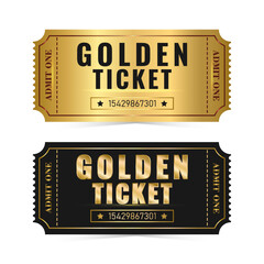 Golden Ticket  - obrazy, fototapety, plakaty