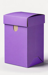 purple box isolated on white