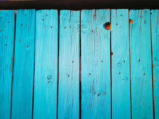 Background with light blue wooden planks