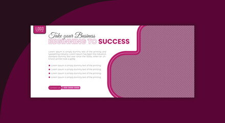 Creative Modern Professional Corporate Business Social Media Facebook Cover and Web Banner Template Design