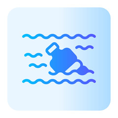 water pollution gradient icon
