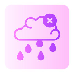 no rain gradient icon