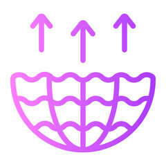 evaporation gradient icon