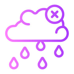 no rain gradient icon