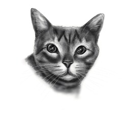 black and white cat portrait portrait chat noir et blanc