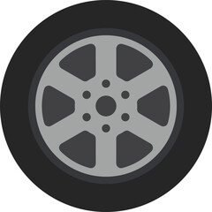 Fototapeta premium Vehicle wheel disks icon | Lorry disk icon | Rubber tyre or car tire