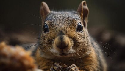 Cute mammal, small fur, whisker, one animal, fluffy, domestic rabbit generated by AI