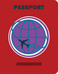 Colorful Sample of Passport Vector |  International Passport template