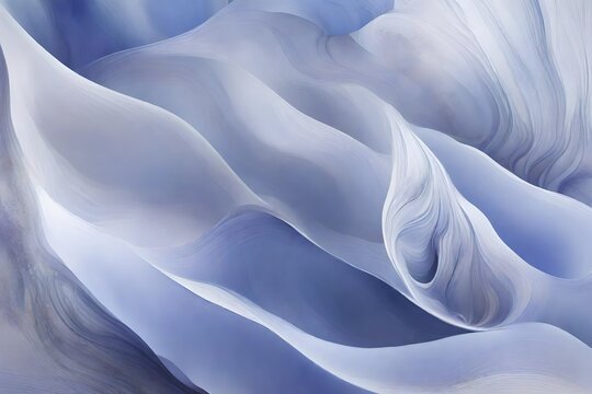 Layers of soft periwinkle and misty gray, creating a delicate and serene abstract dreamscape