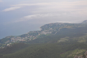 View of Alupka from Mount Ai-Petri. Crimea