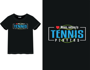 Tennis | Think about tennis | Tennis lover t-shirt | Sports mood style t-shirt | Men and women t-shirt, Tennis quote	

