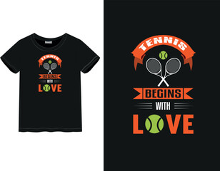 Tennis | Think about tennis | Tennis lover t-shirt | Sports mood style t-shirt | Men and women t-shirt, Tennis quote	
