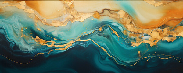 Resin Art Wave Abstract

