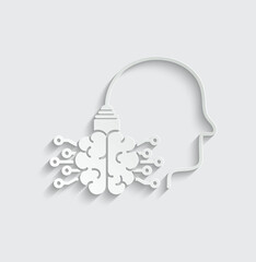 ai icon vector Artificial intelligence icon logo