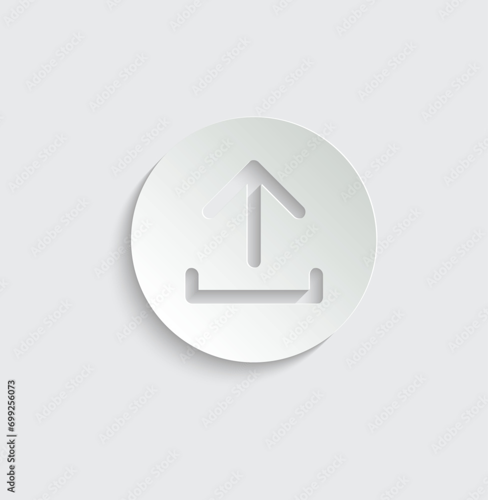 Poster download upload document vector icon
