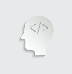 programming coding icon vector Programmer, coder icon, software sign