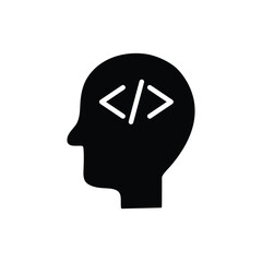 programming coding icon vector Programmer, coder icon, software sign