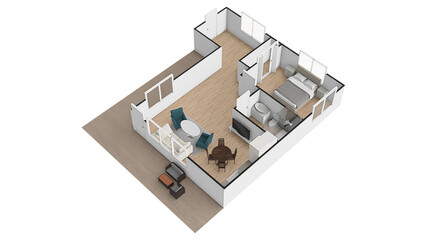 Apartment plans. House room layout. Home floorplan. Architecture plan of apartment interior project.	