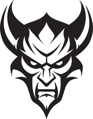 Obraz premium Nightmare Etching Black Icon Captures Devil s Torment Eternal Anguish A Devil s Soul Trapped in Black Lines