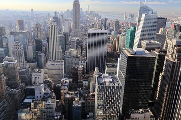 New York City downtown Skyline of Manhattan 