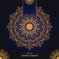 Elegant Luxury Mandala Design and decorative ethnic element background