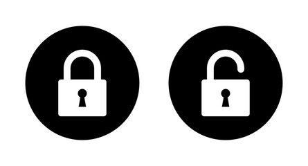  Locked and unlocked lock icon