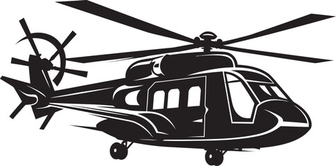 Pathfinder Heli Vector Army Aircraft Symbol Strategic Chopper Vector Black Logo Emblem