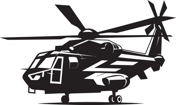 recommend clip art: Combat Rotorcraft Vector Black Logo Emblem Tactical Huey Military Chopper Symbol