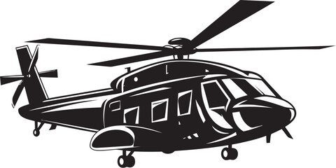 Defensive Guardian Army Helicopter Emblem Warrior s Flight Vector Black Army Chopper