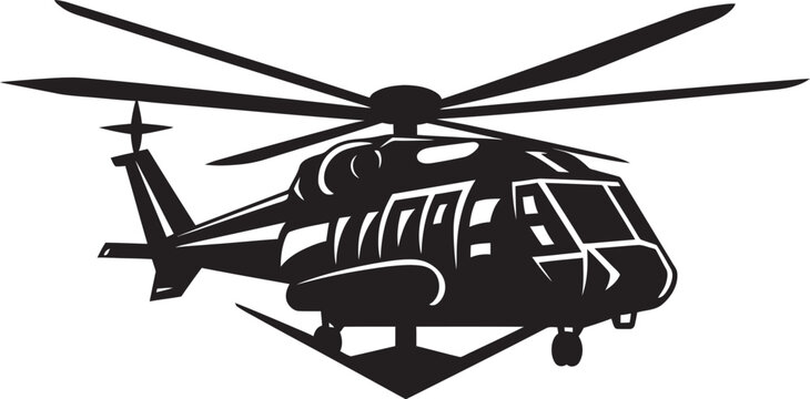 recommend clip art: Combat Rotorcraft Vector Black Logo Emblem Tactical Huey Military Chopper Symbol