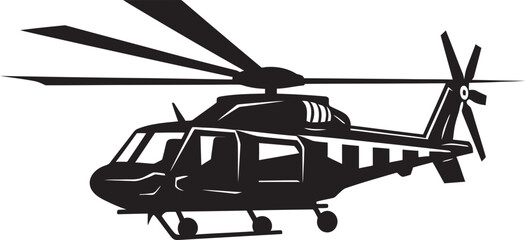 Defensive Guardian Army Helicopter Emblem Warrior s Flight Vector Black Army Chopper