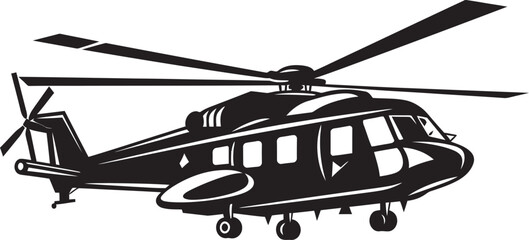 Pathfinder Air Army Helicopter Vector Symbol Strategic Skies Army Helicopter Black Icon