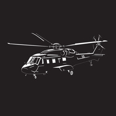 Defensive Guardian Military Helicopter Emblem Warrior s Flight Black Army Copter