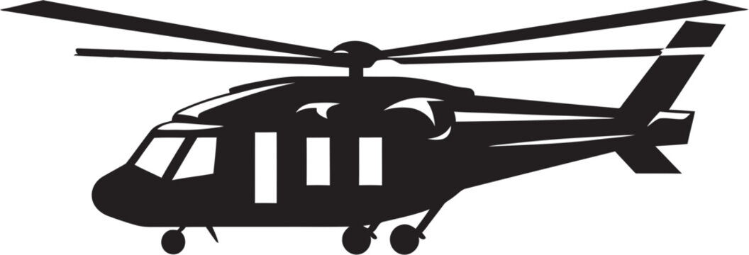 recommend clip art: Combat Rotorcraft Vector Black Logo Emblem Tactical Huey Military Chopper Symbol