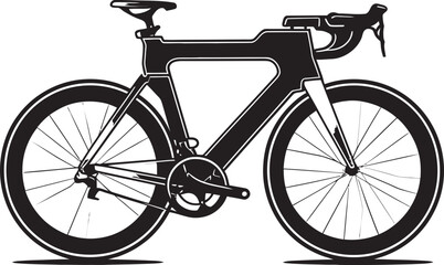 CityPedal Vector Bike Emblem ClassicWheel Black Bike Icon Design