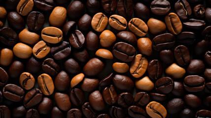 Abstract Coffee Beans Composition