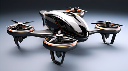 Innovative Commute: Sleek Design Meets Advanced Aerial Mobility