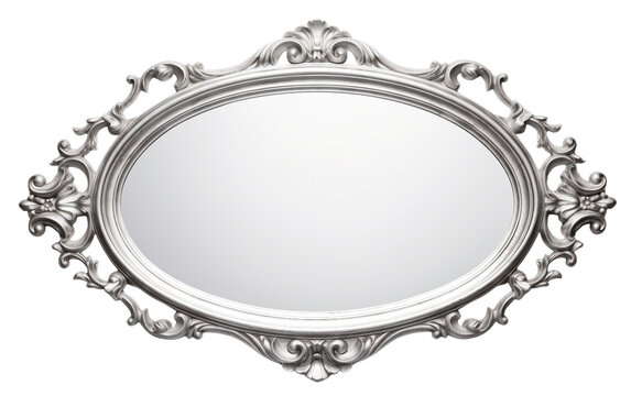 Wall Mirror isolated on transparent background.