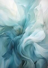 Obraz premium Abstract gradients in shades of gray and aquamarine, delicately flowing across the canvas, creating 