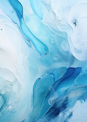 Translucent resin waves gently cascading across the canvas, capturing the essence of fluidity and mo