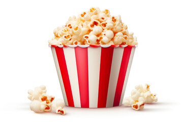 Classic Cinema Treat: White Popcorn Holder