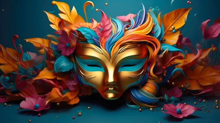 Colorful Masquerade Elegance for Celebration
