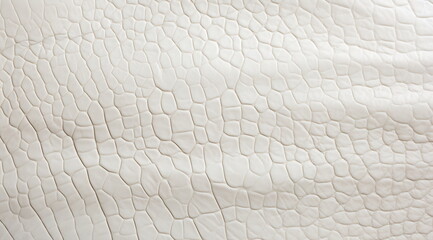 Creamy White Textured Leather