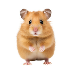 Full Body Image of a Cute Hamster, Isolated on Transparent Background, PNG